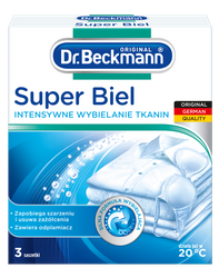 Dr.Beckmann Super Biel v Sáčcích 3x40g - Bělost jako Nová