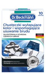 Dr. Beckmann Ubrousky na Zachycení Barvy pro Tmavé Tkaniny 10 ks.