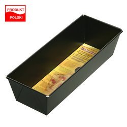 Keksový Plech na Pečení Chleba a Paštiky SNB - Strukturovaný, Černý, 30x11x7,5 cm