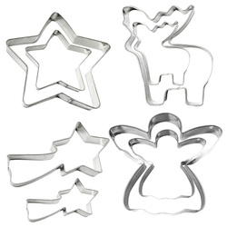 Christmas Cookie Cutters - Set of 2, Holiday Designs