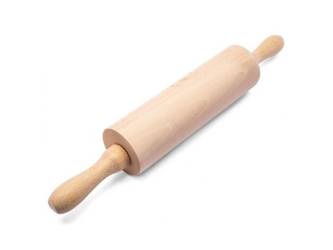 Wooden Dough Roller with Ergonomic Shape - Handcrafted