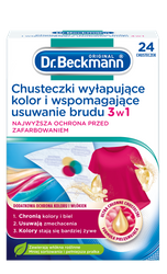 Dr. Beckmann 3-in-1 Waschtücher, Farbschutz und Schmutzentfernung, 24 Stück
