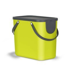 Rotho Albula Abfalleimer 25L zur Mülltrennung - Limettenfarbe