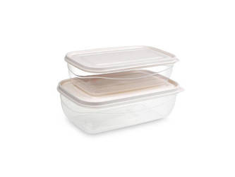 Set of Pink Rectangular Kitchen Containers 1.8L and 2.7L