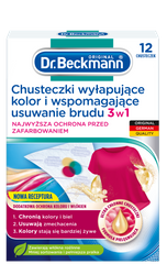 Dr. Beckmann Chusteczki wyłapujące kolor i brud 3W1 12 szt.